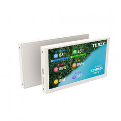 5 inch mini dynamic temperature control secondary screen for chassis - white