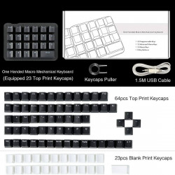 amazing23 portable one handed mechanical keyboard