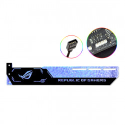 customized 12v 4-pin rgb graphics card holder blue gpu support video card holder bracket