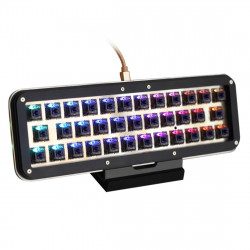 35-key rgb backlit hot-swappable mechanical keyboard custom kit