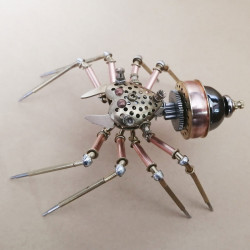 3d metal mechanical auspicious spider model puzzle gift for friends