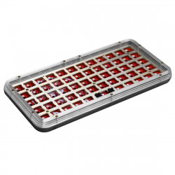 59-key rgb backlit hot-swappable mechanical keyboard customized planck kit