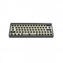 ac064 customized aluminum alloy cnc mechanical keyboard kit three-mode 64-key rgb backlit hot-swappable