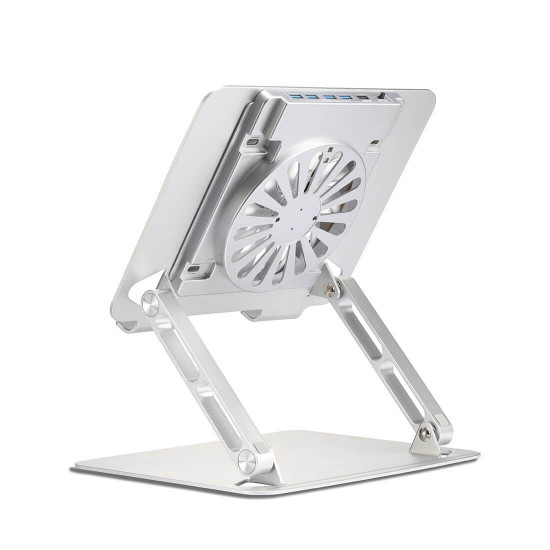 computer stand with cooling fan