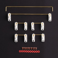 equalz ear screw satellite switch v3 chromatic pcb satellite switch repaired customized mechanical keyboard accessories white + gold steel wire v3