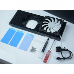 rtx3090 graphics card all-in-one water-cooled diy modified all-aluminum radiator video memory cooling by 30 degrees 360 water-cooled kit