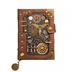steampunk manual set personalized computer desk office notebook