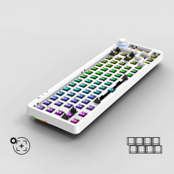 tm680 three-module 68 keys customization hot-swappable rgb mechanical gaming keyboard kit
