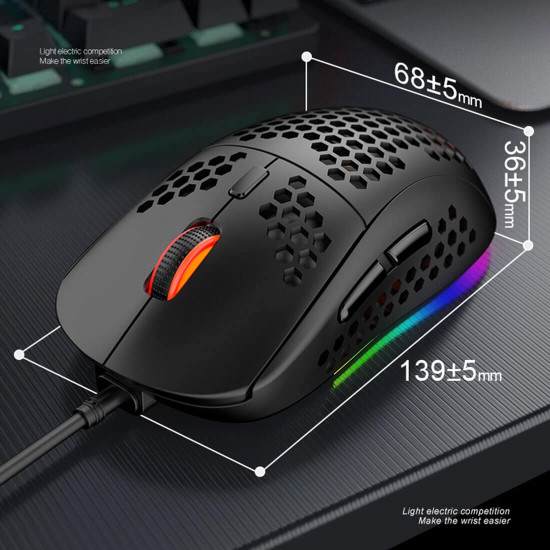 wired mechanical gaming keyboard set with mouse combo