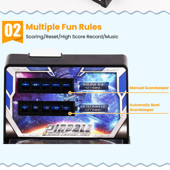 mini pinball game machine desktop ball shooting toy